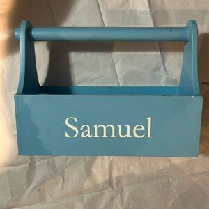 Pottery Barn kids wooden tool box